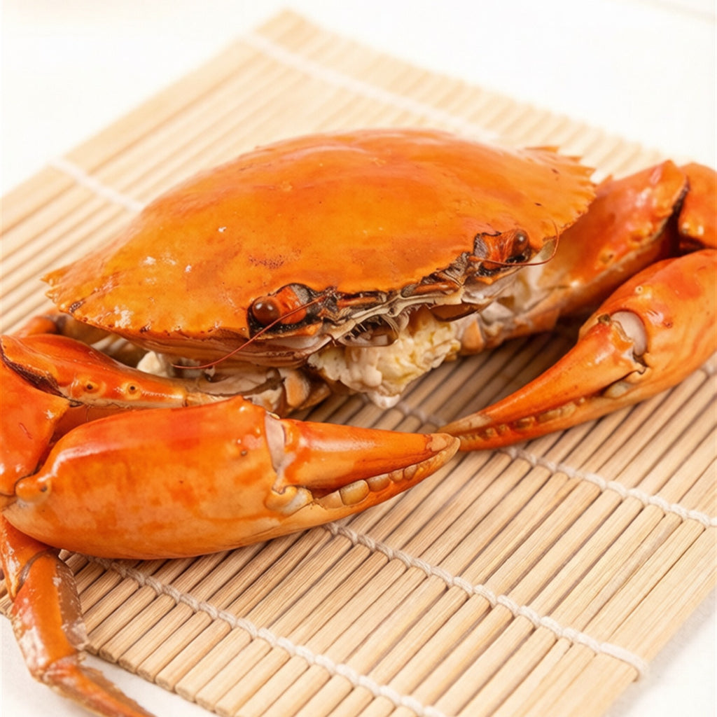 Fresh whole mud crab with large claws (1)