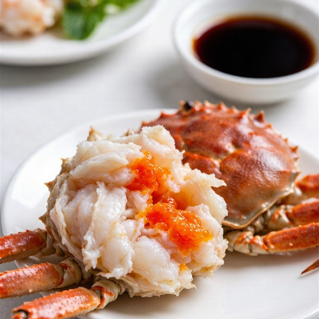 Wild caught swimming crabs on ice (1)